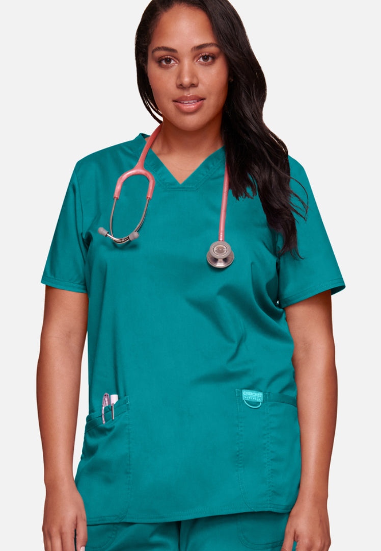 Cherokee Workwear Revolution 620 V-Neck Scrub Top - Teal