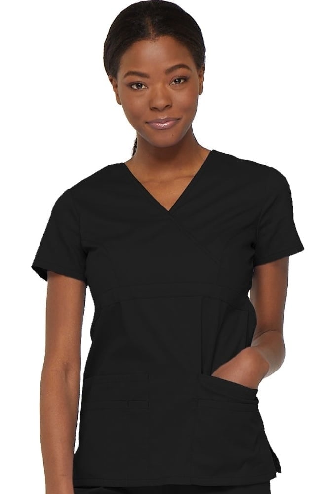 Dickies EDS Signature Women's Empire Waist Mock Wrap Top - The Uniform Store