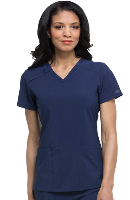 Dickies EDS Essentials Women's V-Neck Scrub Top - The Uniform Store