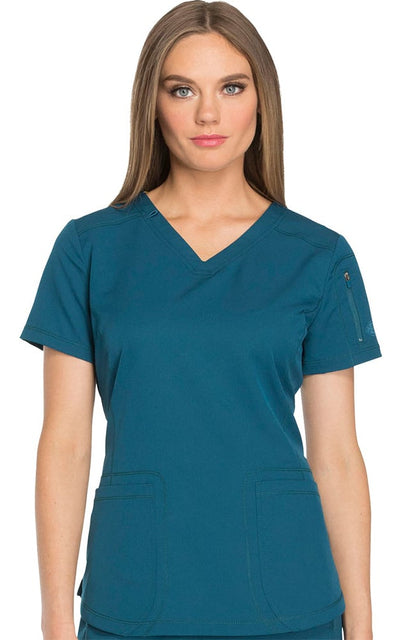 Dickies Dynamix Women's V-Neck Scrub Top - The Uniform Store