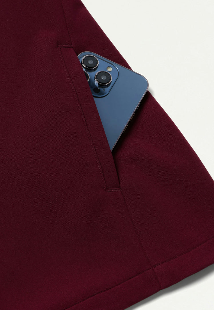 Blusa médica Platt de 3 bolsillos - Borgoña