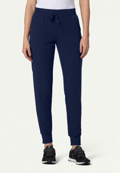 Silex Slim Knit-Waist Scrub Jogger - Midnight Navy
