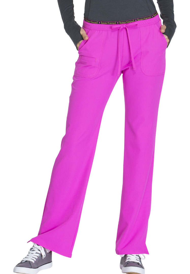 HeartSoul Low Rise Drawstring Pant - Glam Fuschia - The Uniform Store