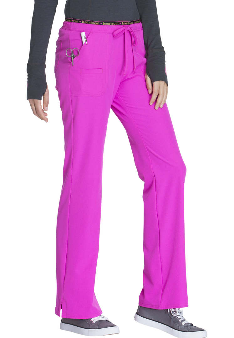 HeartSoul Low Rise Drawstring Pant - Glam Fuschia - The Uniform Store