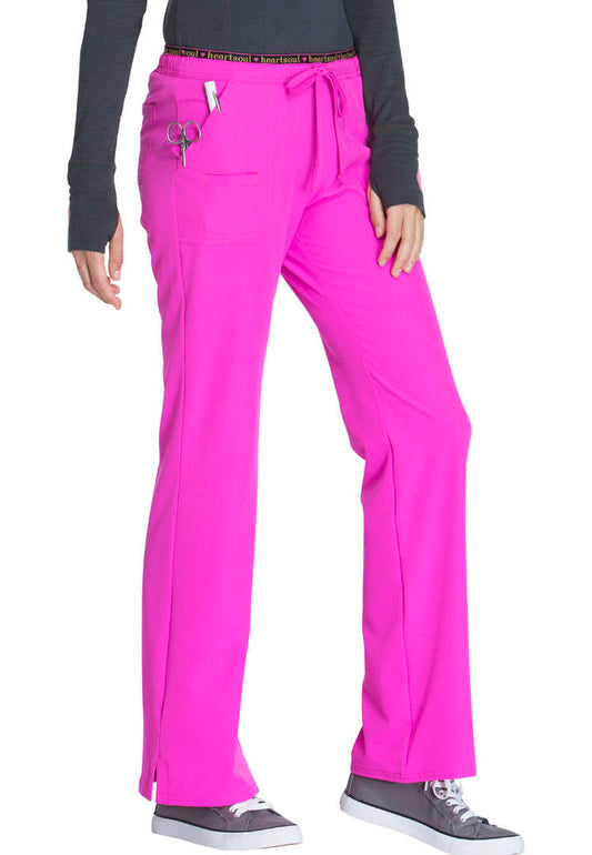 HeartSoul Low Rise Drawstring Pant - Glam Fuschia - The Uniform Store