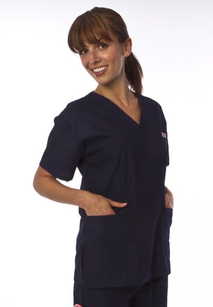 Uniformes Professional Choice - 221 Uniforme Médico Unisex con Cuello en V - Azul Marino
