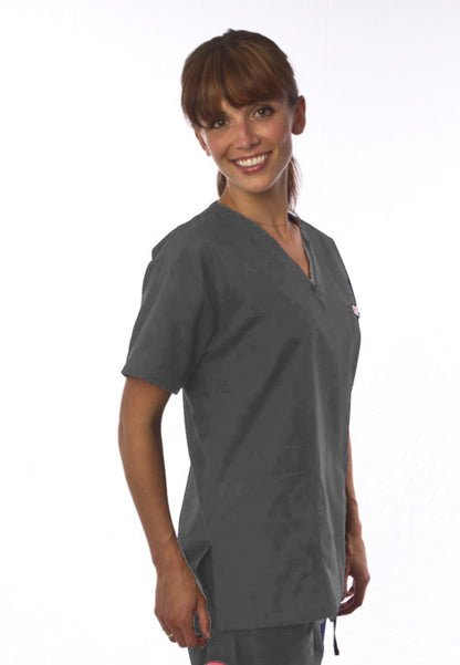 Uniformes Professional Choice - Blusa médica unisex con cuello en V 221 - Peltre
