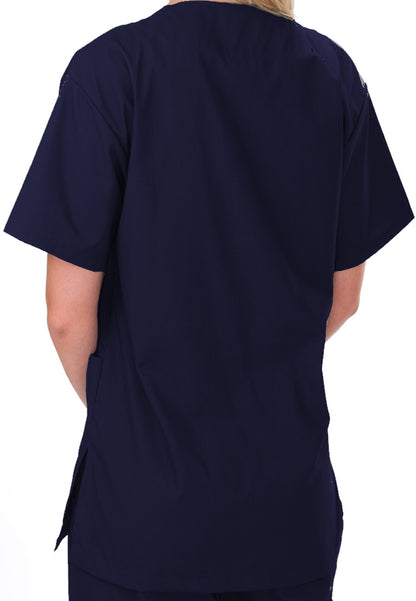 Uniformes Professional Choice - 221 Uniforme Médico Unisex con Cuello en V - Azul Marino
