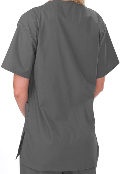 Uniformes Professional Choice - Blusa médica unisex con cuello en V 221 - Peltre