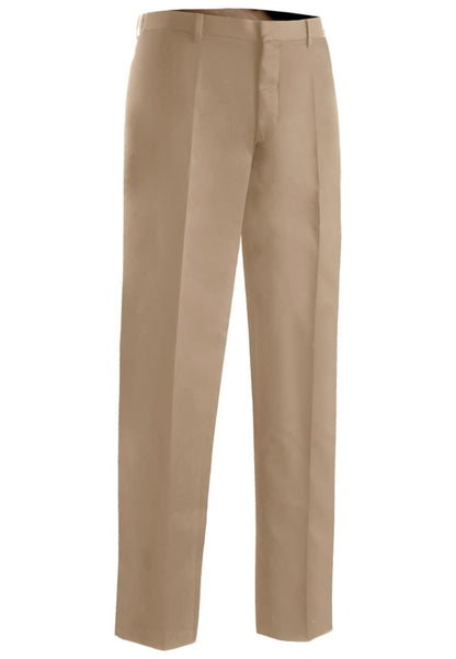 Edwards Men's Microfiber Flat Front Dress Pant - Tan