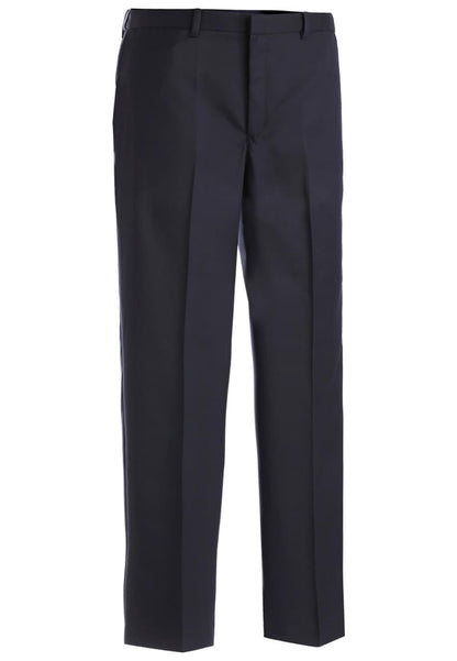 Edwards Men's Microfiber Flat Front Dress Pant - Navy