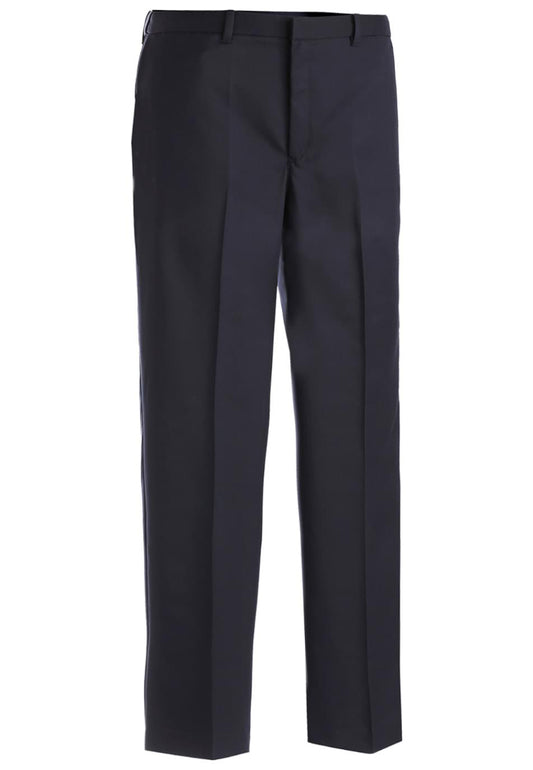 Edwards Garment Men's Microfiber Flat Front Pant - Navy