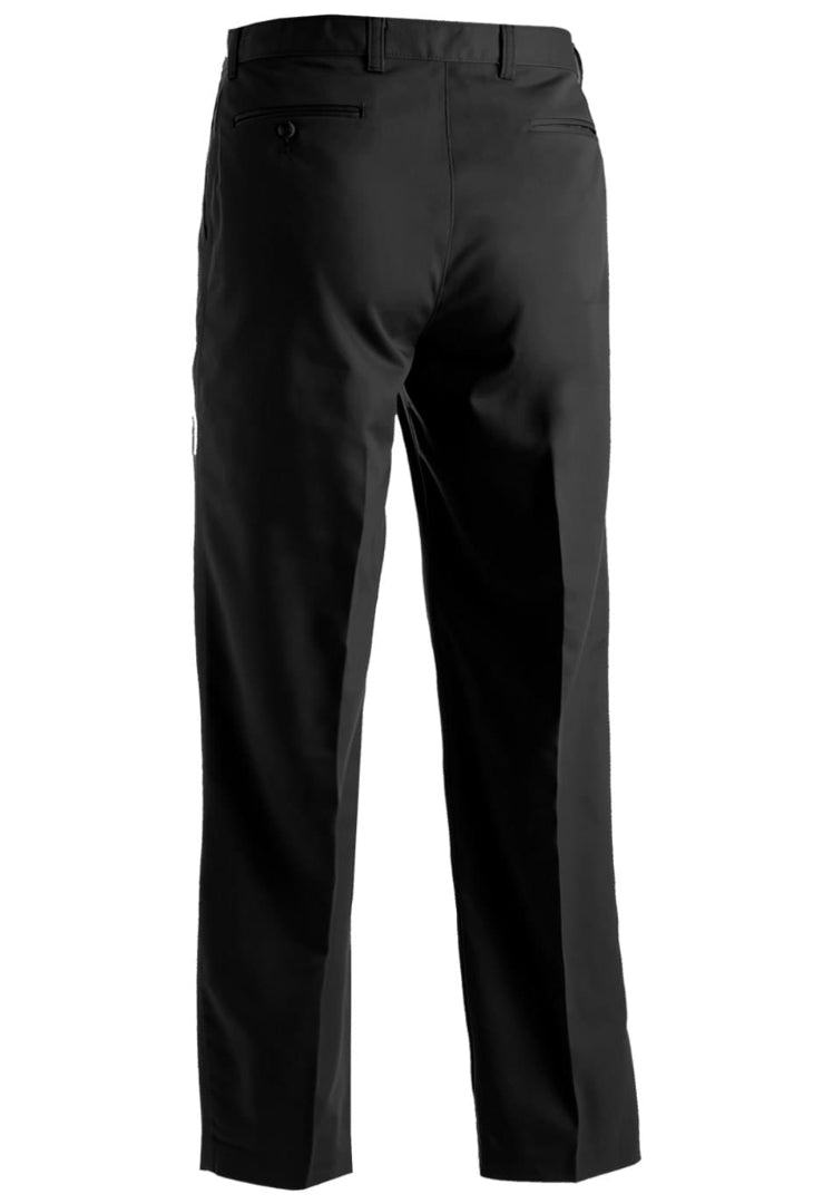 Edwards Garment Men's Microfiber Flat Front Pant - Black