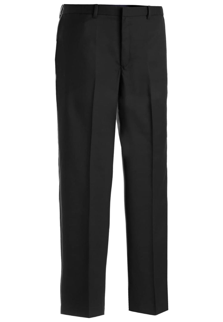 Edwards Garment Men's Microfiber Flat Front Pant - Black