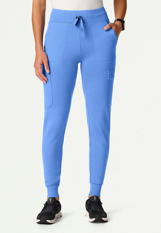 Kait 10-Pocket Skinny UltraSOFT Scrub Jogger - Ciel Blue