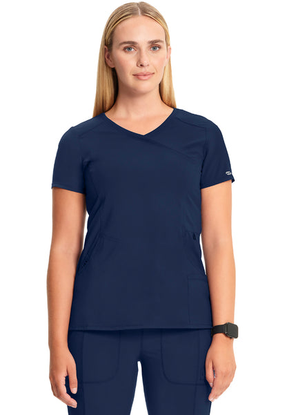 Blusa médica cruzada Cherokee - Azul marino