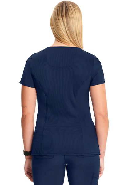 Blusa médica cruzada Cherokee - Azul marino