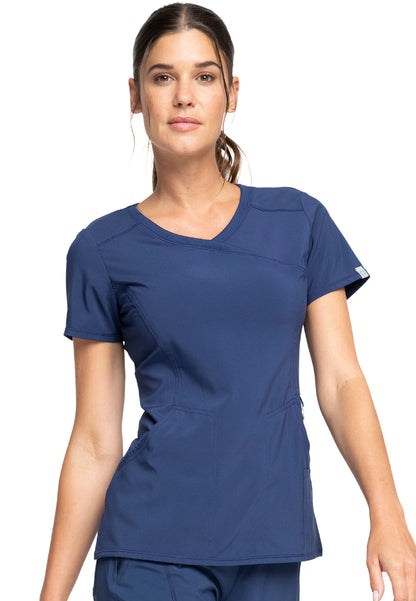 Blusa médica cruzada Cherokee - Azul marino