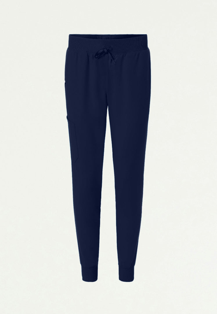 Silex Slim Knit-Waist Scrub Jogger - Midnight Navy