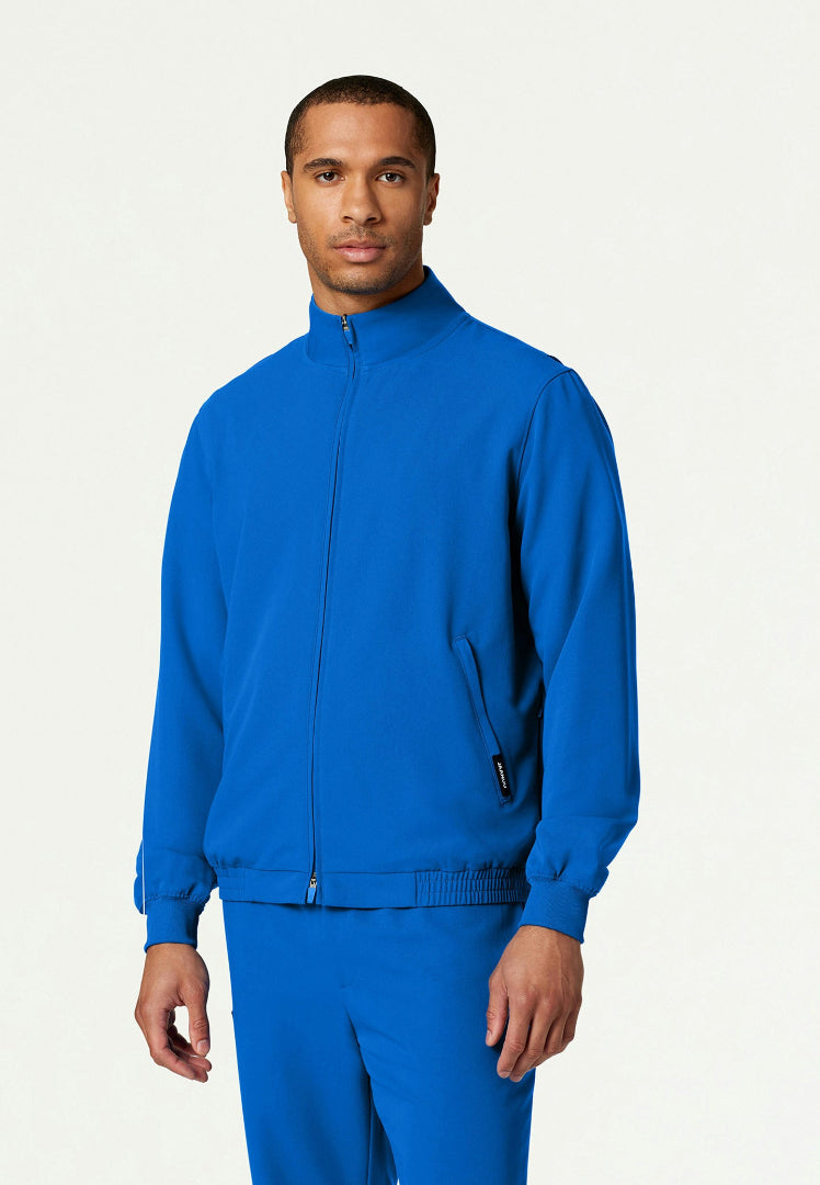 Wolfe Everyday 6-Pocket Scrub Jacket - Royal Blue