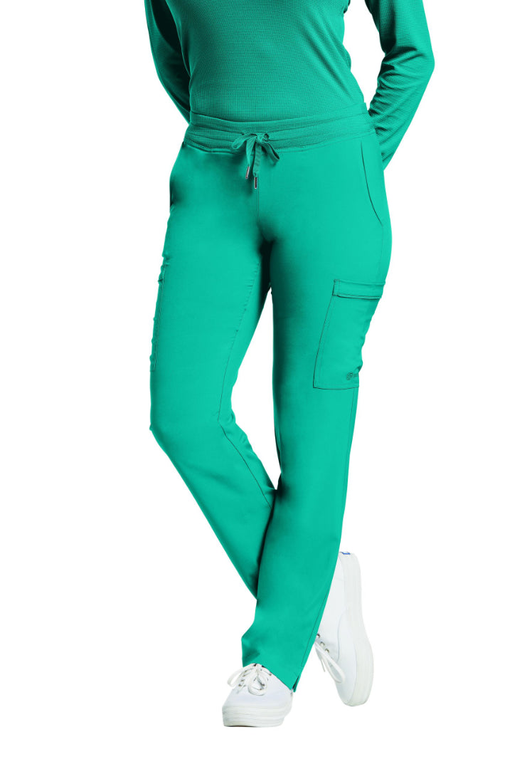 White Cross FIT Women's Cargo Scrub Pant - Real Teal