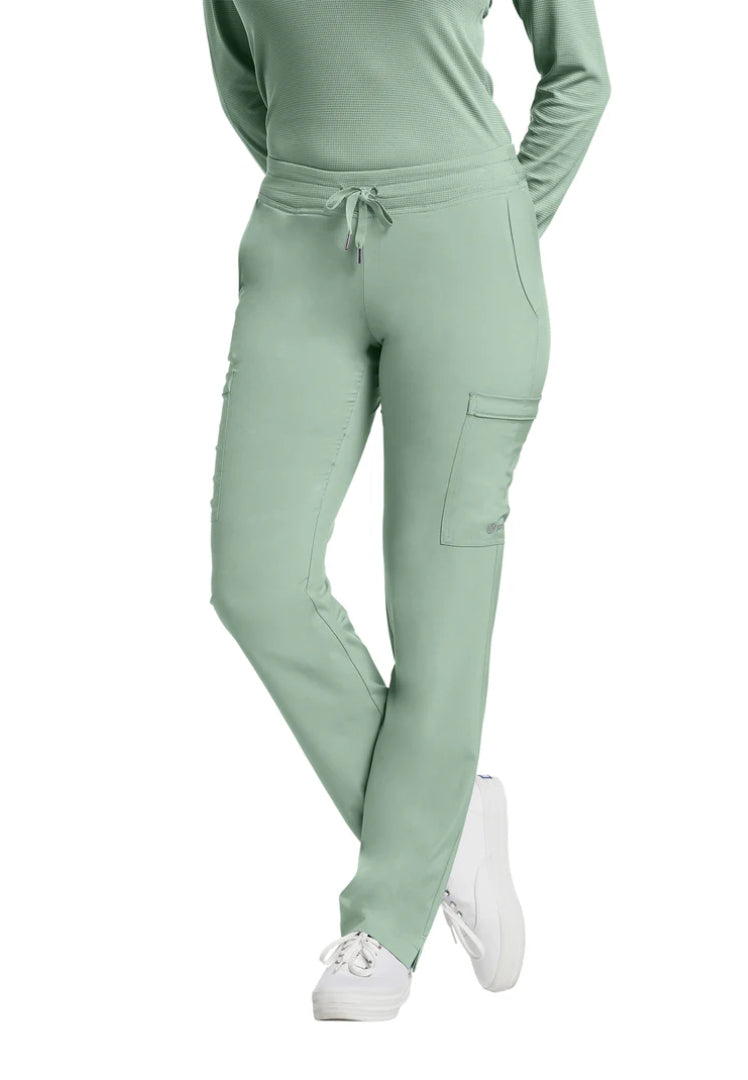 White Cross FIT Women's Cargo Scrub Pant - Mineral Green