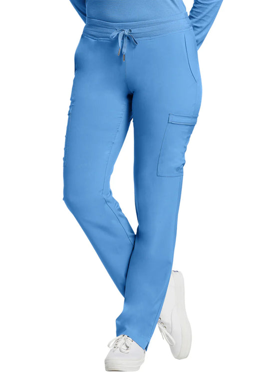 White Cross FIT Women's Cargo Scrub Pant - Palace Blue