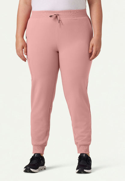 Silex Slim Knit-Waist Scrub Jogger - Mauve