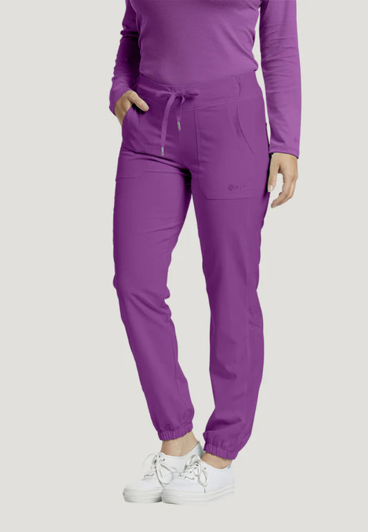 White Cross FIT Women's 2-Pocket Jogger Scrub Pant - Mystic Violet