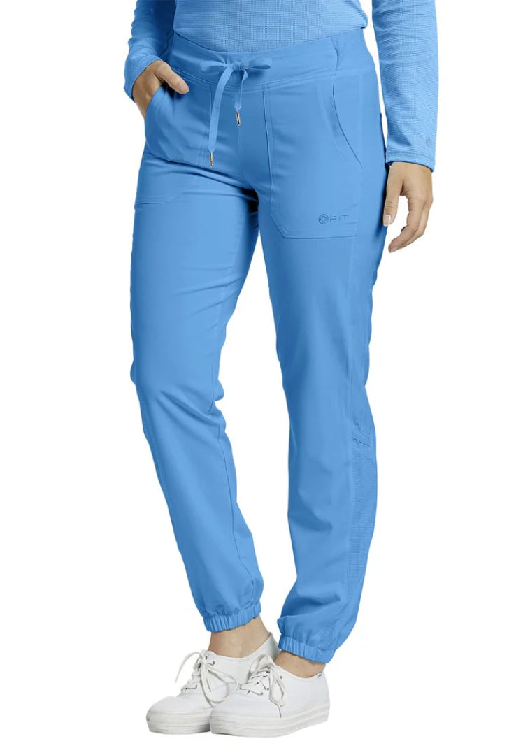 White Cross FIT Women's 2-Pocket Jogger Scrub Pant - Palace Blue