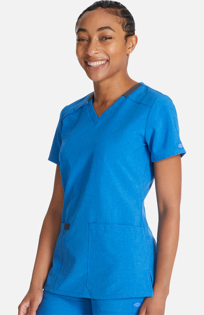 Dickies EDS Essentials Women's V-Neck Scrub Top - The Uniform Store