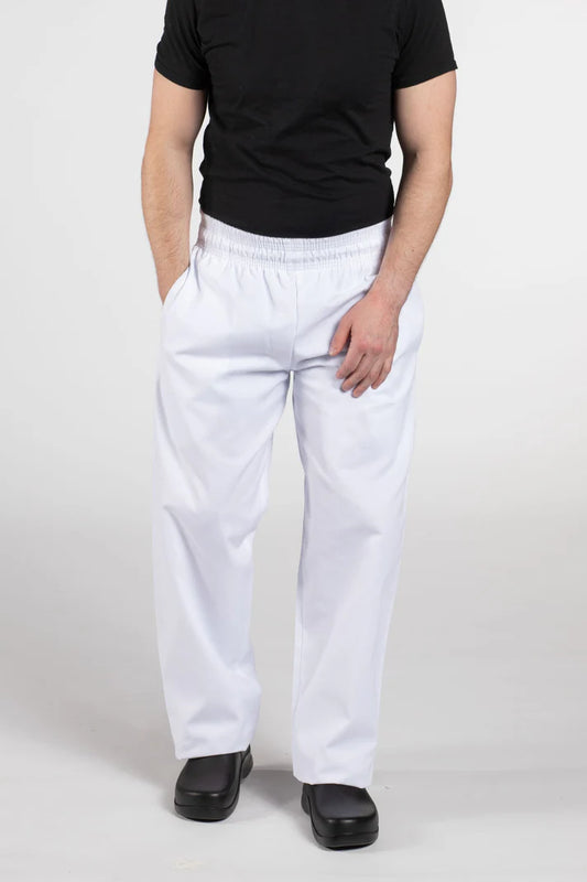 Uncommon Chef Classic Chef Pant 3" - White