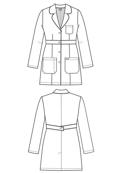 Grey's Anatomy Classic Lily 3-Pocket Lab Coat