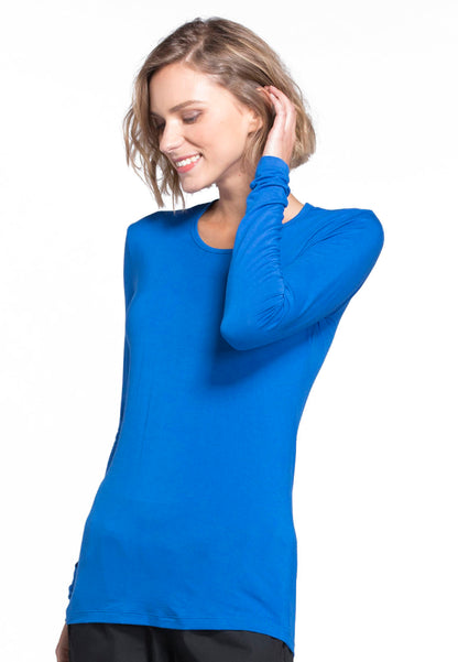 Cherokee Long Sleeve Underscrub Knit Tee - Royal