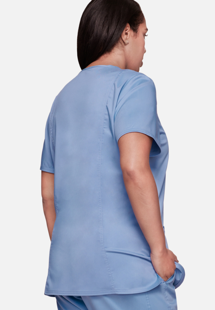 Cherokee Workwear Revolution 620 V-Neck Scrub Top - Ciel Blue