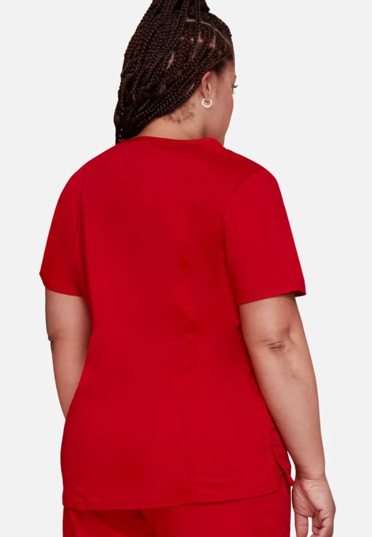 Cherokee Workwear Revolution 620 V-Neck Scrub Top - Red