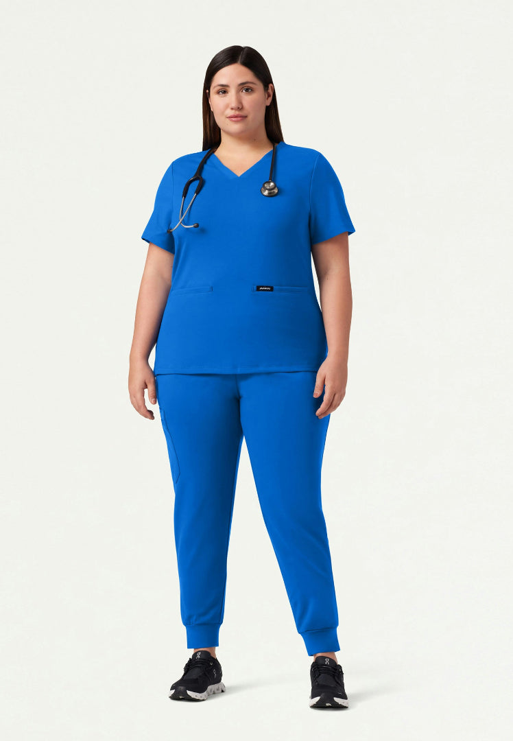 Cesi Slim UltraSOFT Scrub Top - Royal Blue