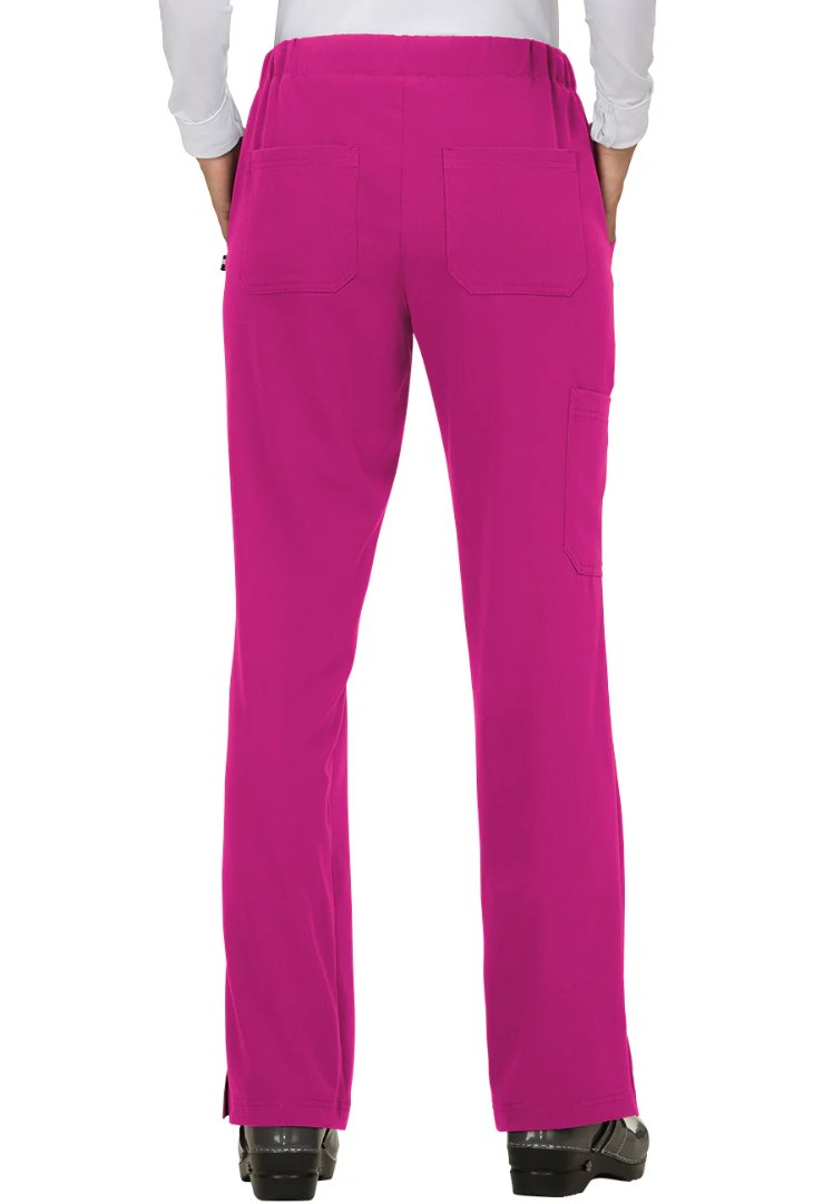 Koi Next Gen Women's 5-Pocket Cargo Scrub Pants - Azalea Pink