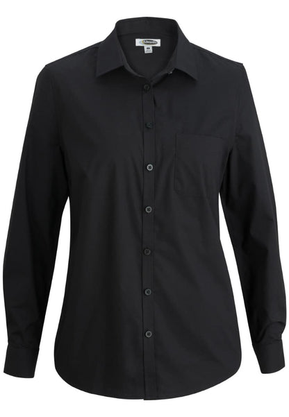 Edwards Comfort  Stretch Women's Long Sleeve Shirt - Black