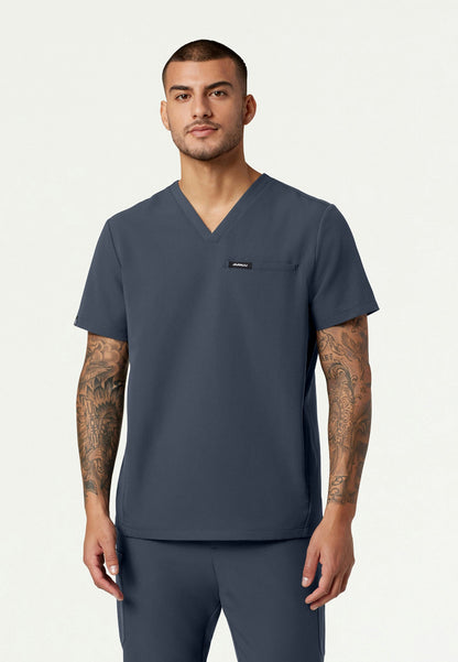 Blusa médica Platt de 3 bolsillos - Gris carbón