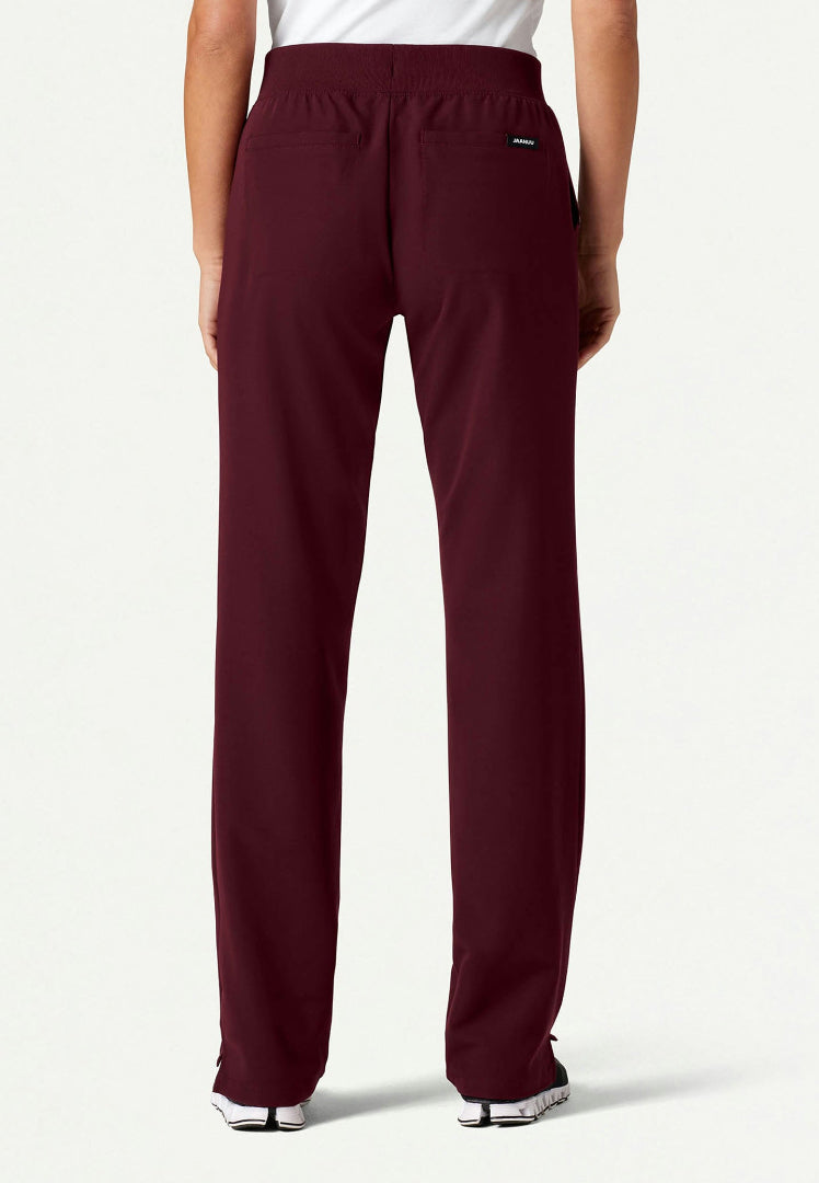 Pantalón médico Xenos Essential Knit-Waist - Borgoña