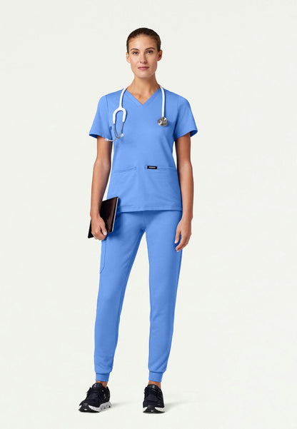 Pantalón de jogging médico Rubi Slim UltraSOFT - Ciel Blue