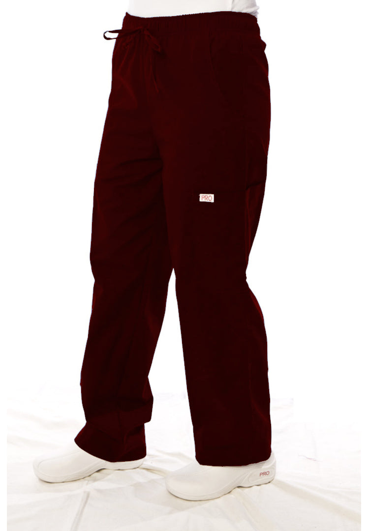 Professional Choice Uniforms - 660 Unisex Elastic/Drawstring Pant - Burgundy