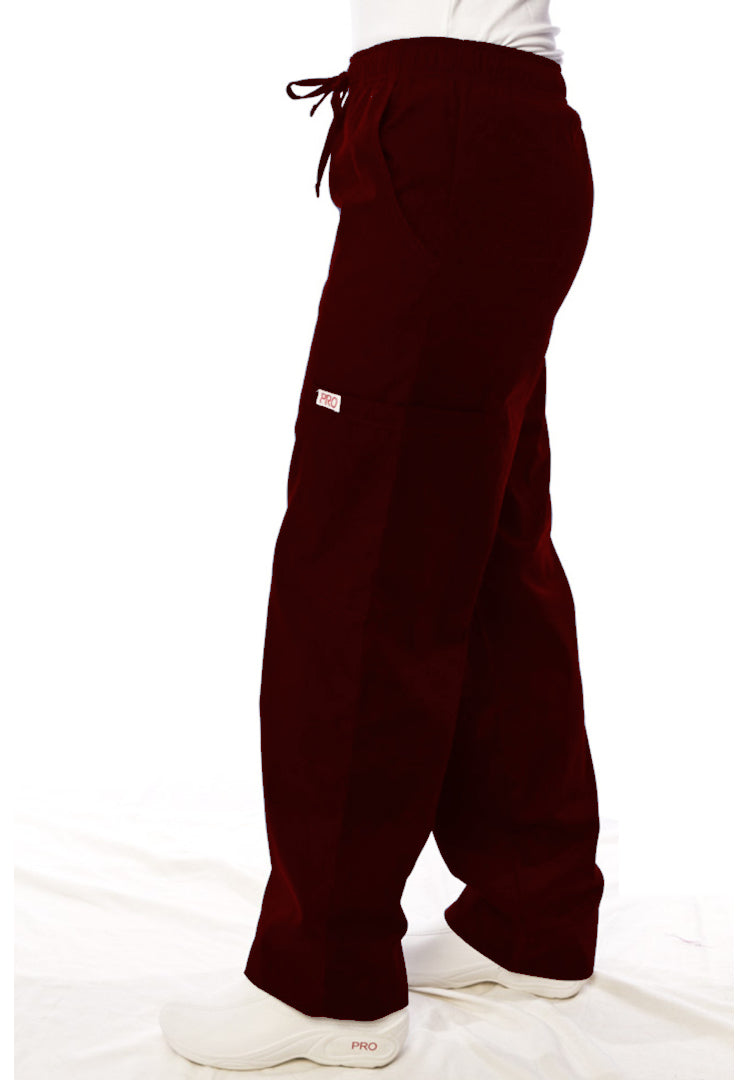 Professional Choice Uniforms - 660 Unisex Elastic/Drawstring Pant - Burgundy