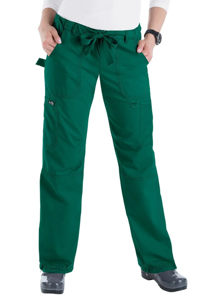 Koi Lindsey 7-Pocket Cargo Scrub Pants - Hunter