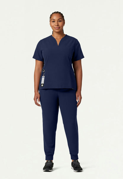 Silex Slim Knit-Waist Scrub Jogger - Midnight Navy