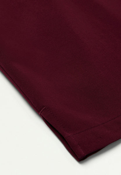 Rhena Essential 1-Pocket Scrub Top - Burgundy