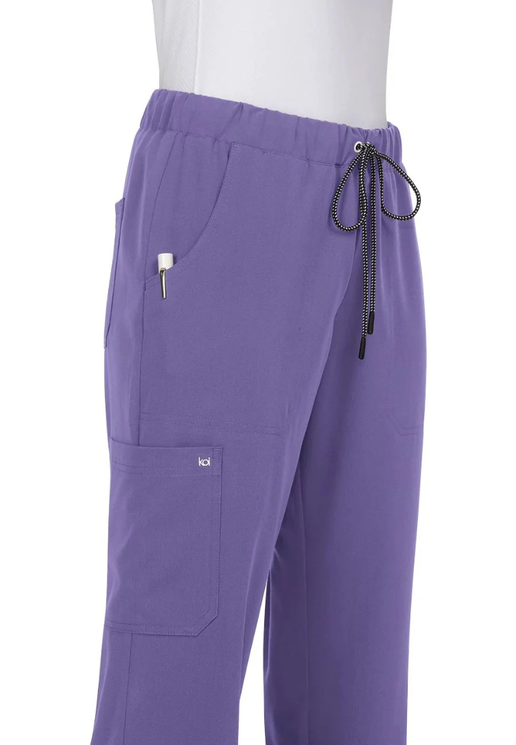 Koi Next Gen Women's 5-Pocket Cargo Scrub Pants - Wisteria