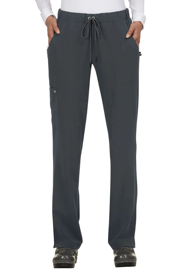 Koi Next Gen Women's 5-Pocket Cargo Scrub Pants - Charcoal