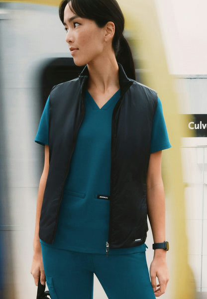 Cesi Slim UltraSOFT Scrub Top - Caribbean Blue